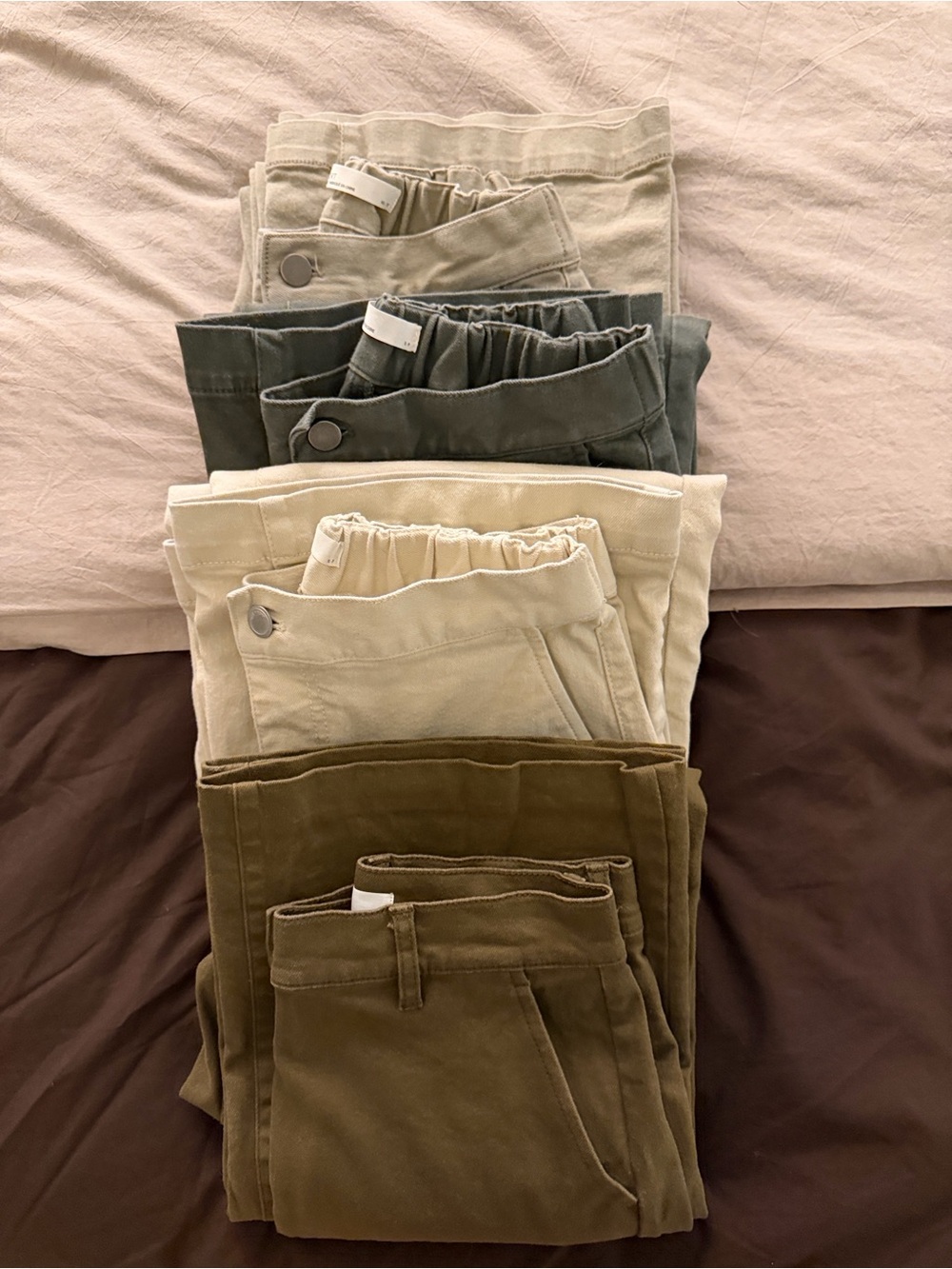 OAK + FORT Neutral & Olive Women's Pants Bundle